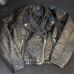 New Look XL black leather jacket. Like new